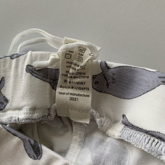 Kate Quinn Organics Gray Seals Bamboo Leggings 6 Years - Picture 6 of 7